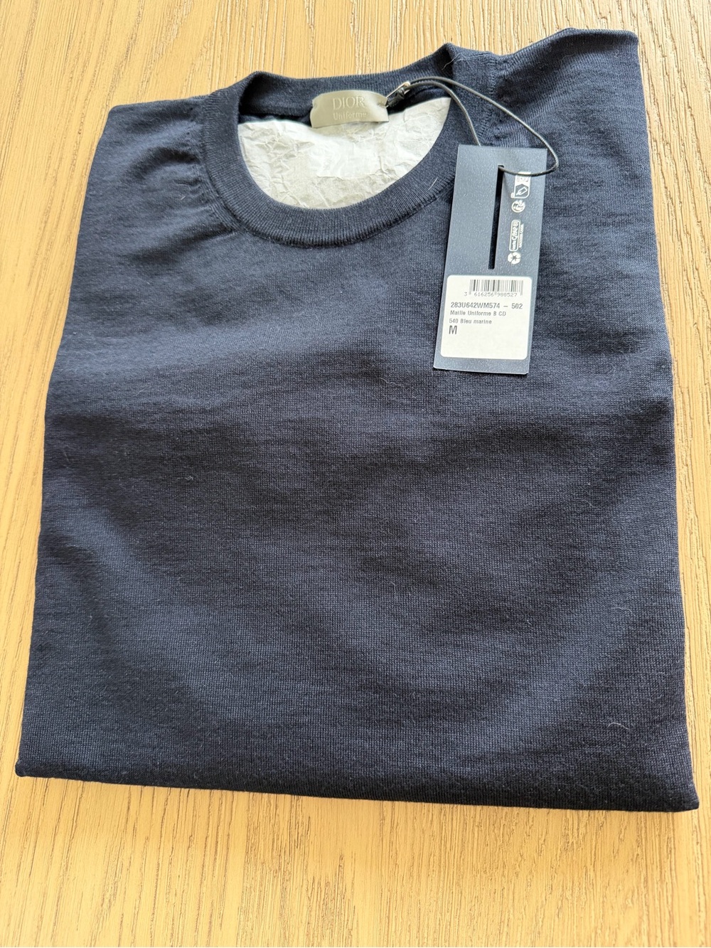 NEW Dior Men's Crewneck Sweater in Navy Blue